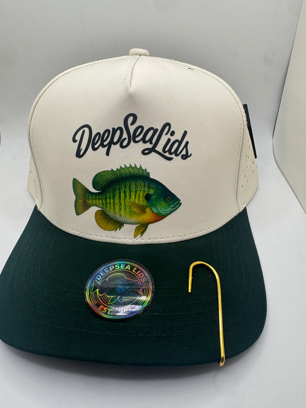 DeepSeaLids (cream)green lid *Blue Gill