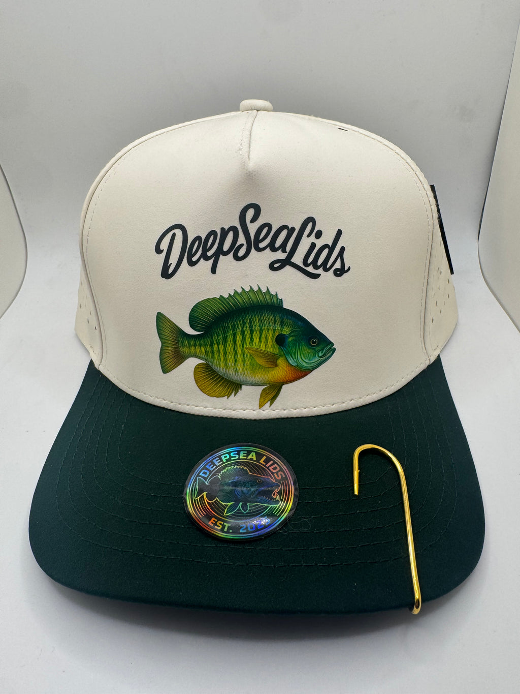DeepSeaLids (cream)green lid *Blue Gill