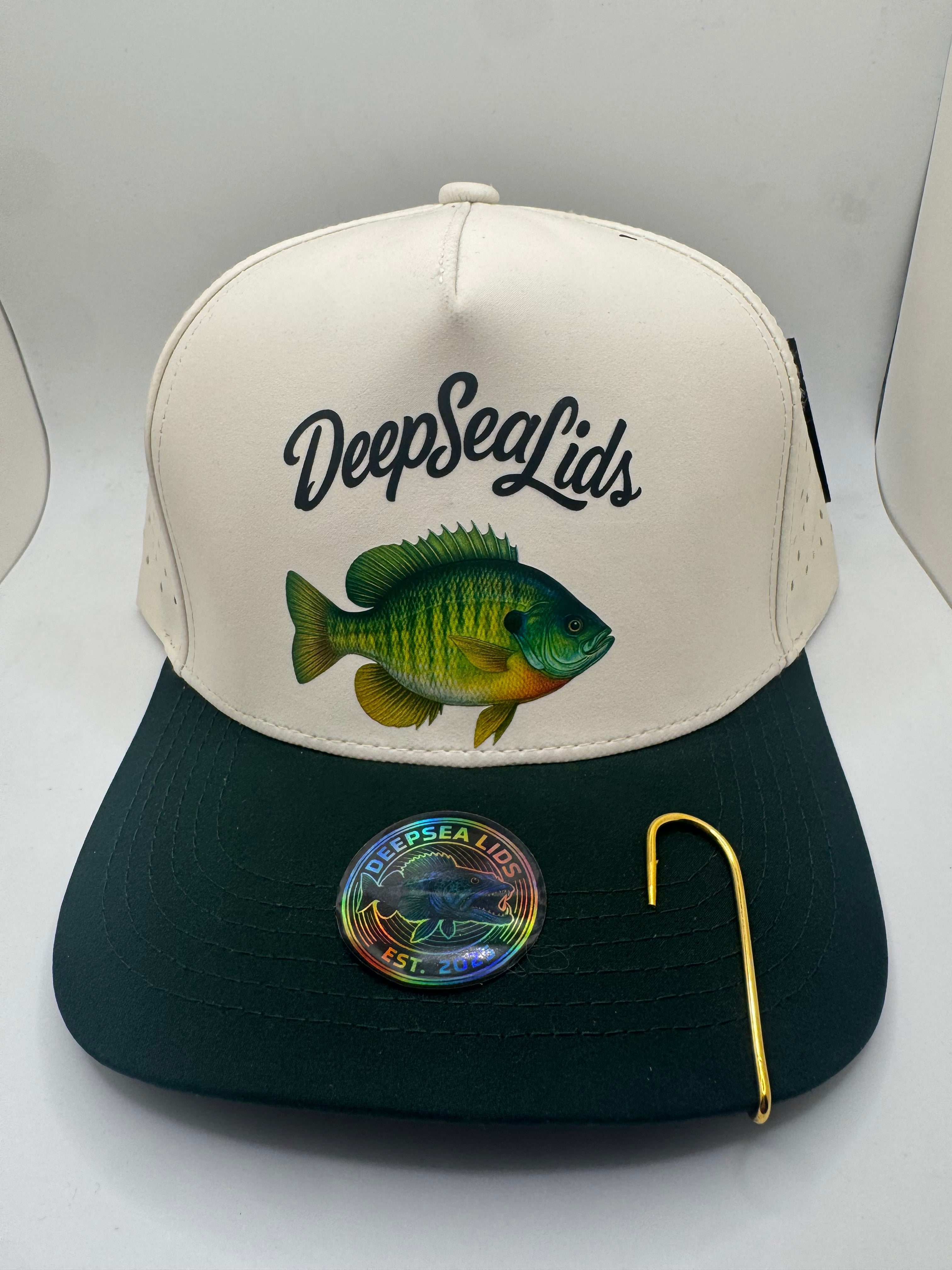 DeepSeaLids (cream)green lid *Blue Gill