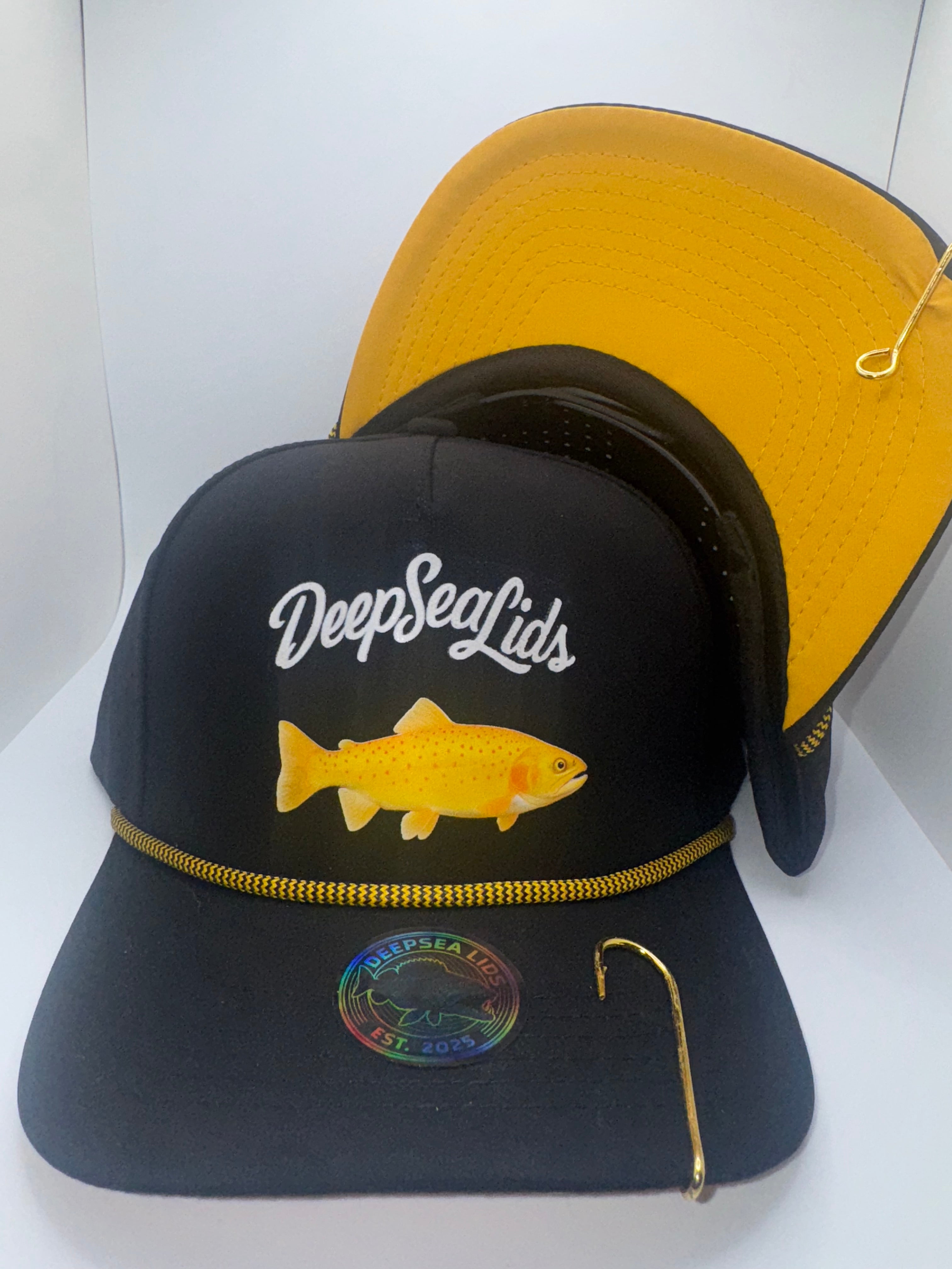 DeepSeaLids black/Yellow Lightening Trout