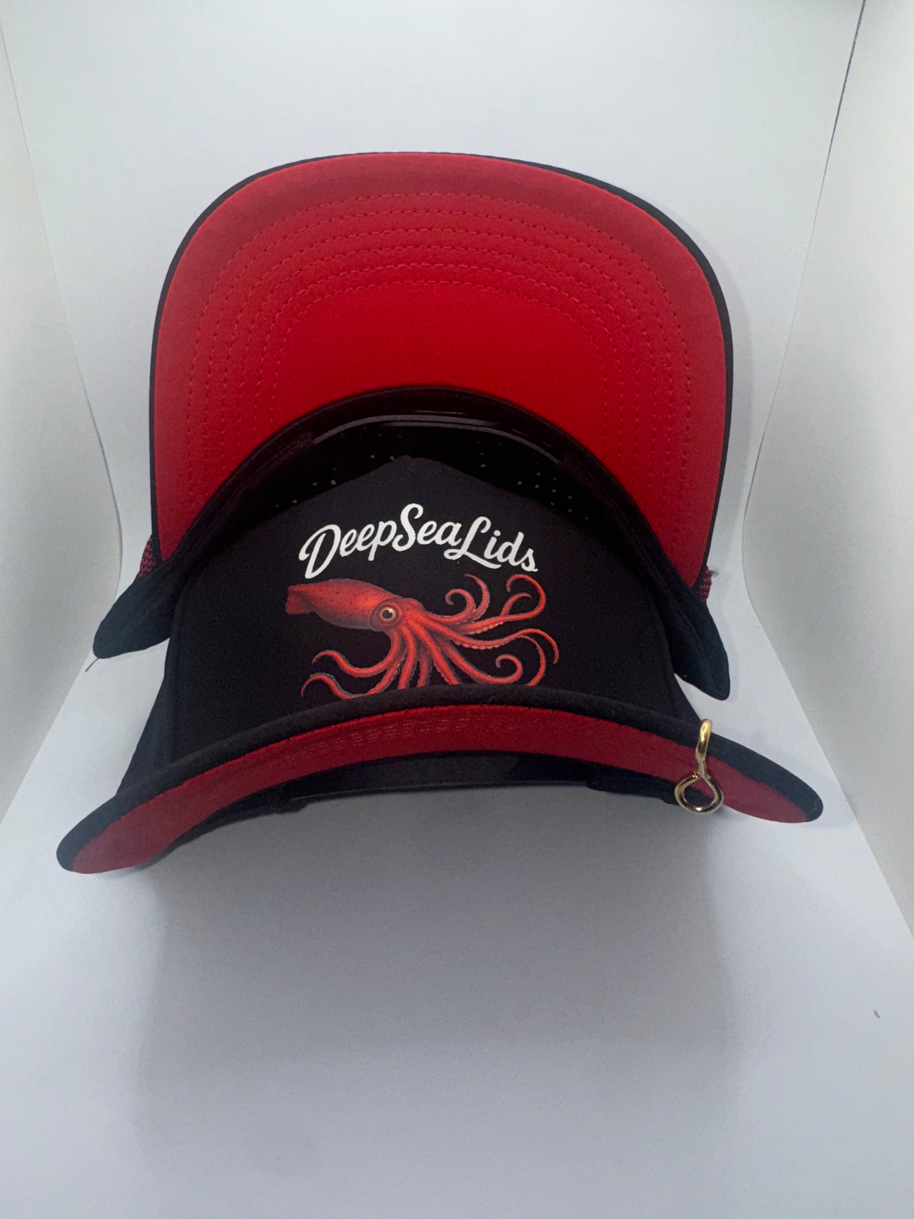 DeepSeaLids Rope Black w/ Red under lid (Squid) 🦑