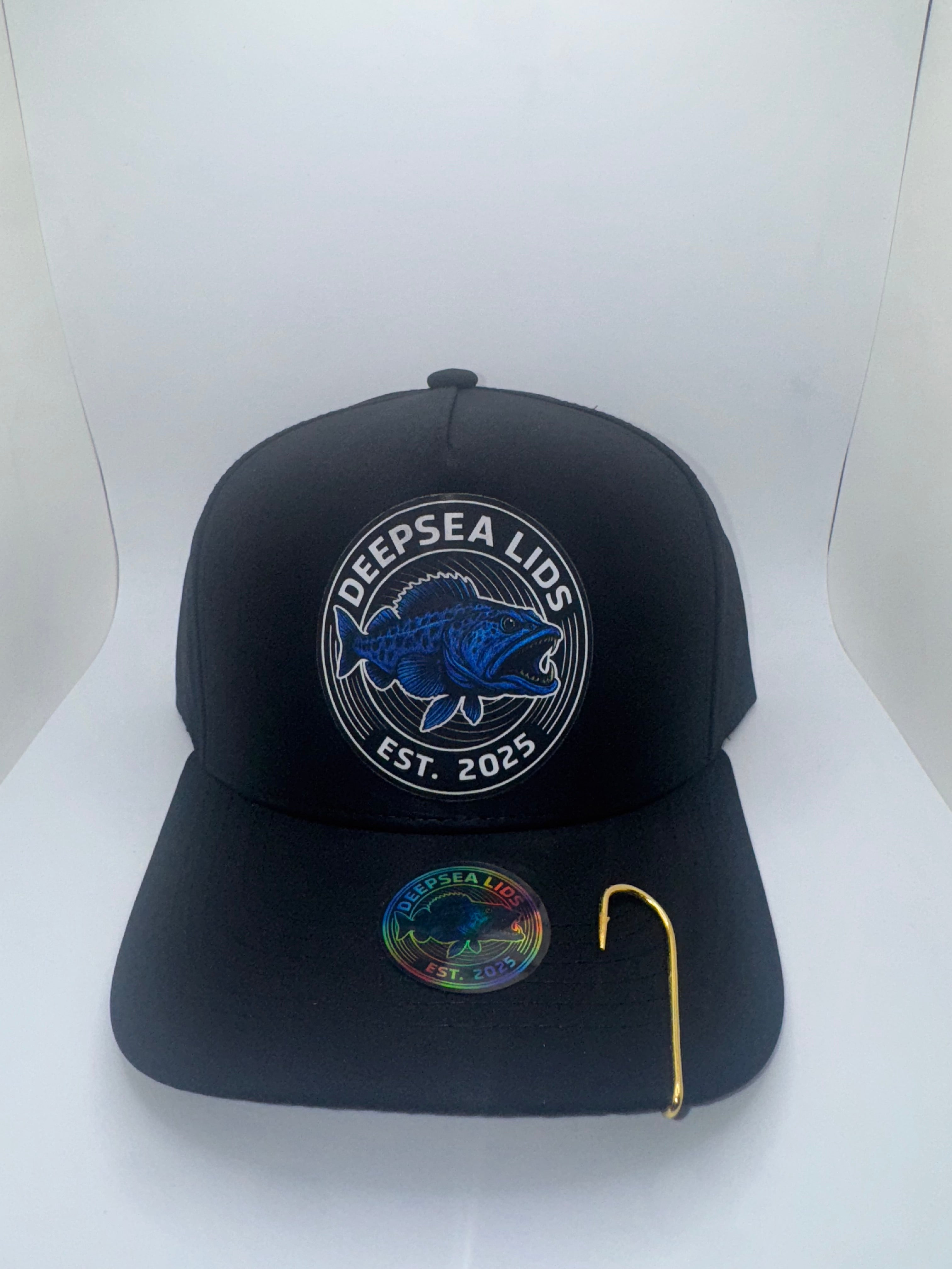 DeepSeaLids All Black (LingCod Logo)