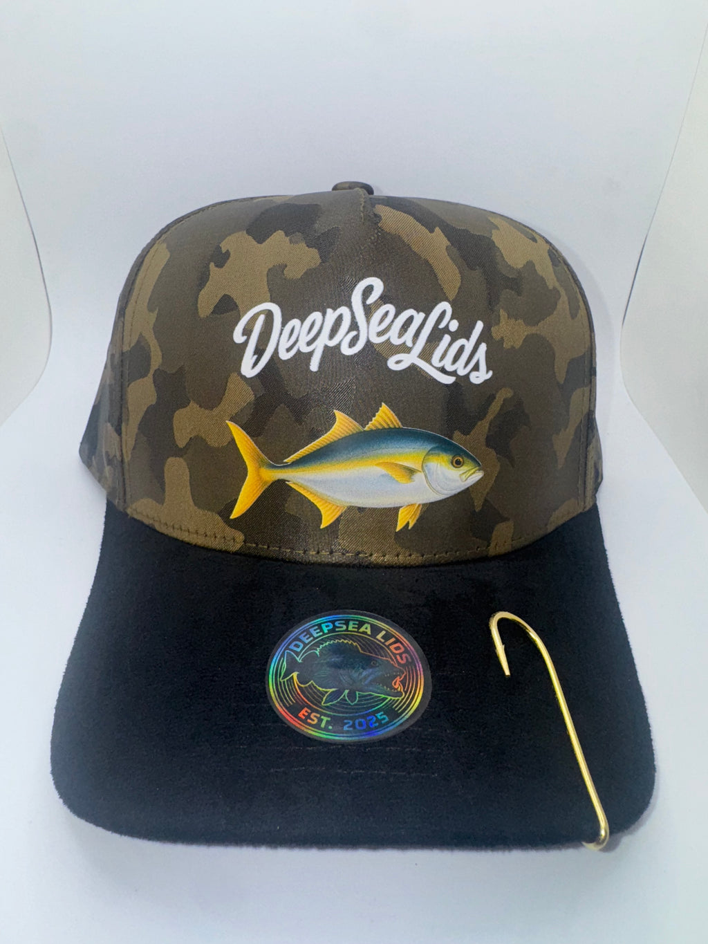 Camo / Black Suede Lid (Yellow Tail)