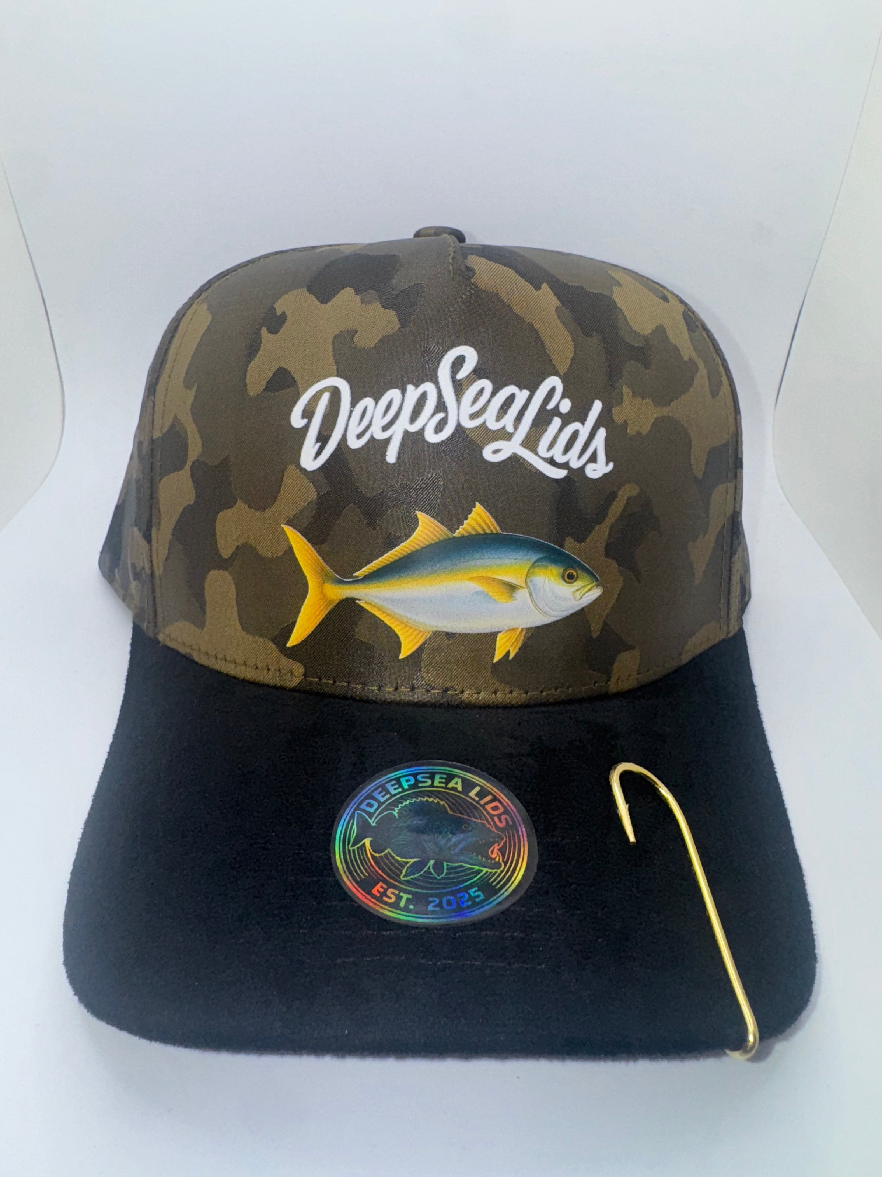 Camo / Black Suede Lid (Yellow Tail)