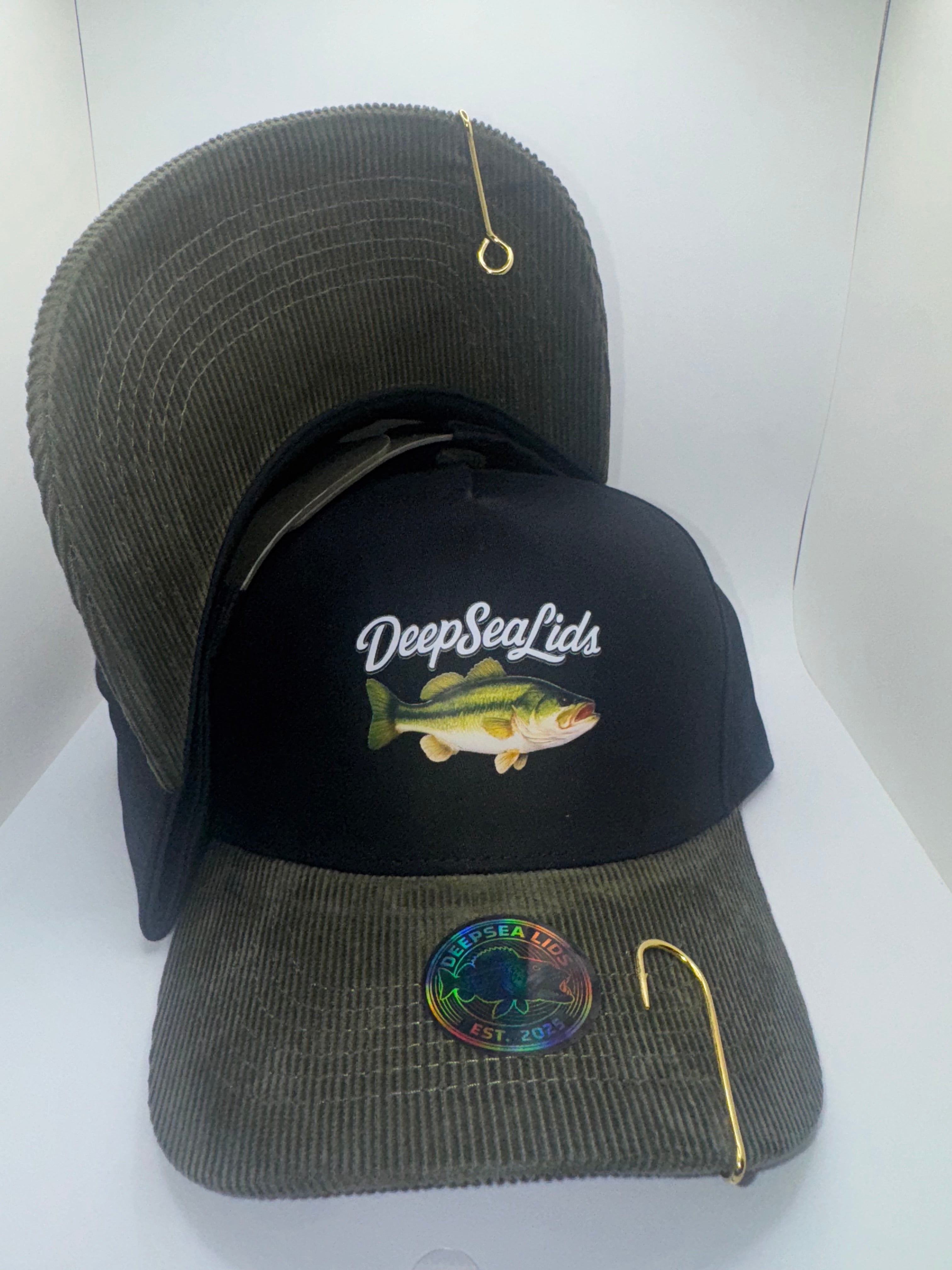 DeepSeaLids-Corduroy (Large Mouth Bass)