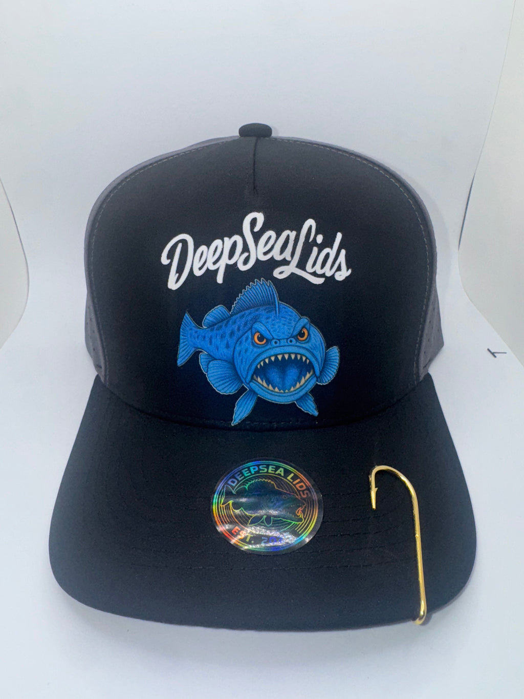 DeepSeaLids black with Grey back ( Aggressive Lingcod)