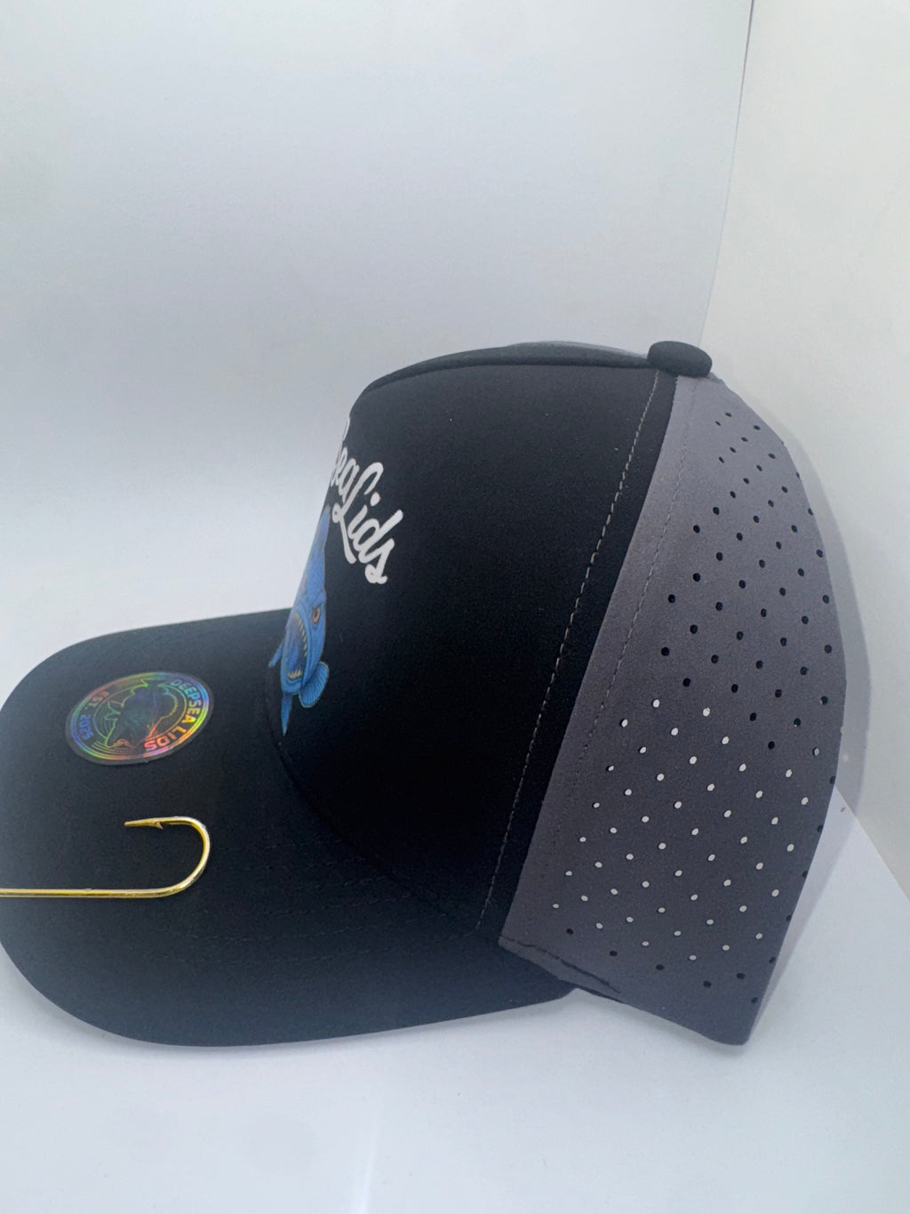 DeepSeaLids black with Grey back ( Aggressive Lingcod)