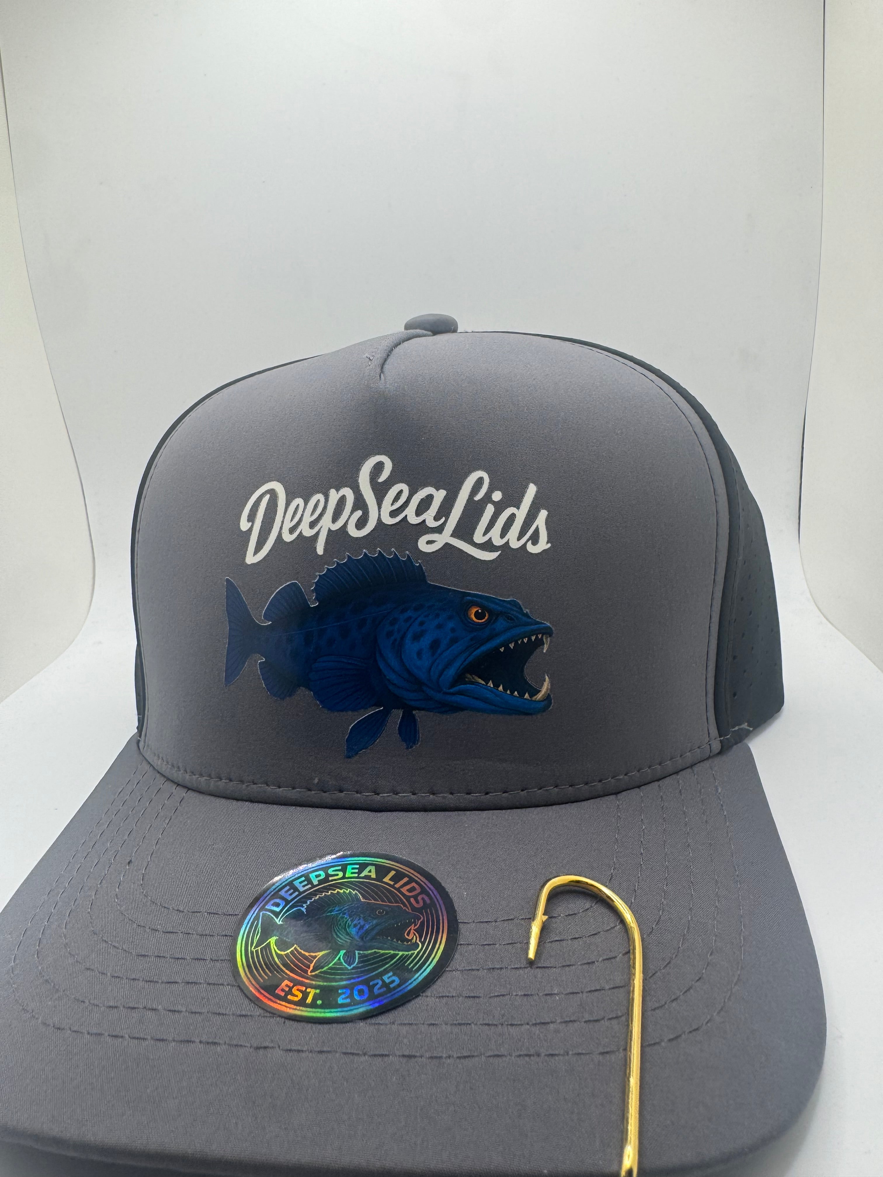 DeepSeaLids gray front / black (LingCod)