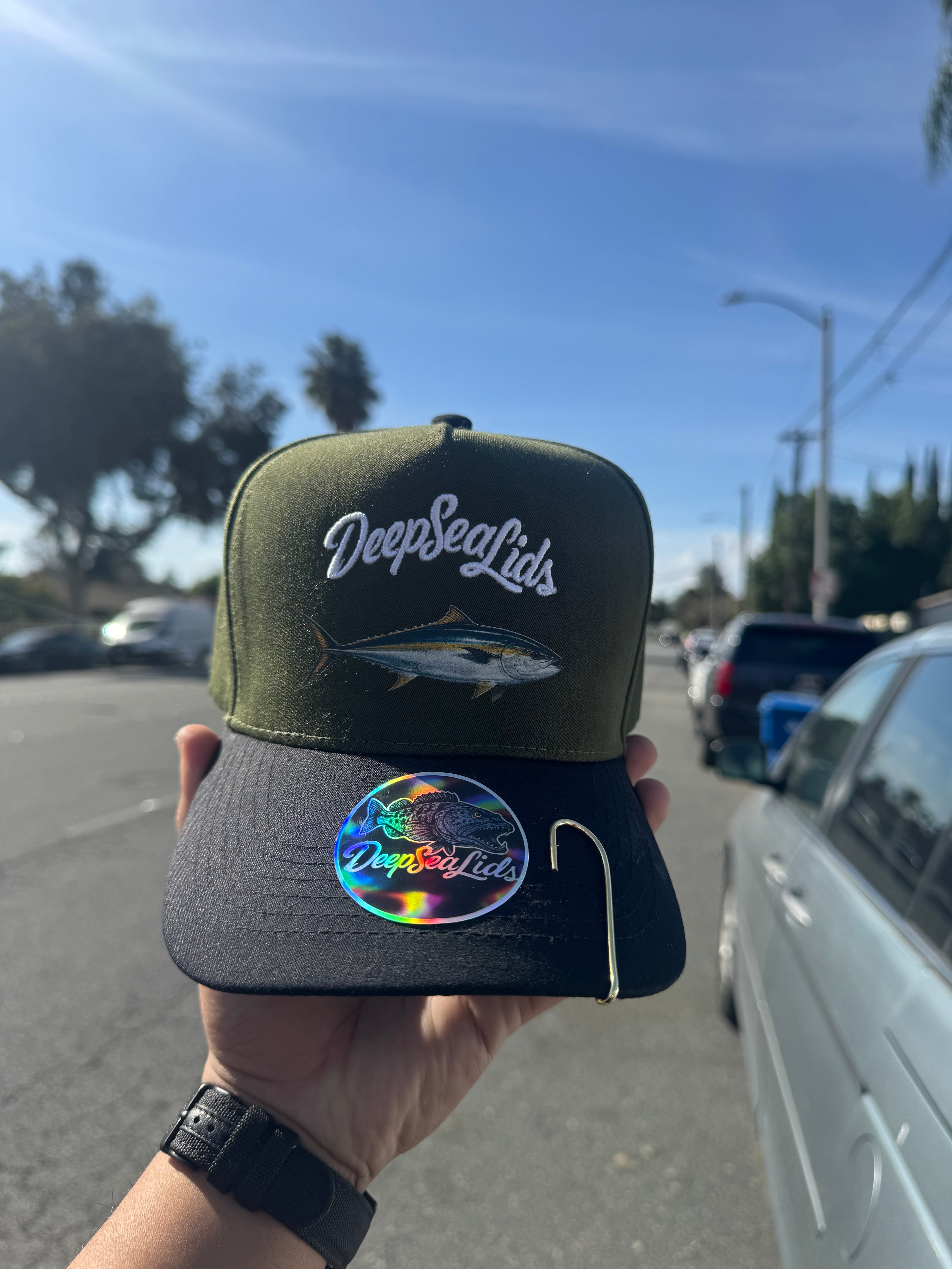 🎣 DeepSeaLids Exclusive Embroidered Yellowtail Snapback